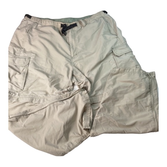 Rei Convertible Cargo Pants 100% Nylon Tan Size XL UPF 50+ - Picture 1 of 10